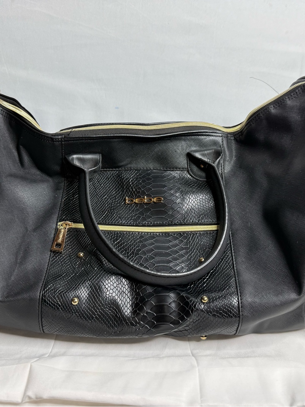 black travel bag bebe Ellisa 22" Duffle Bag